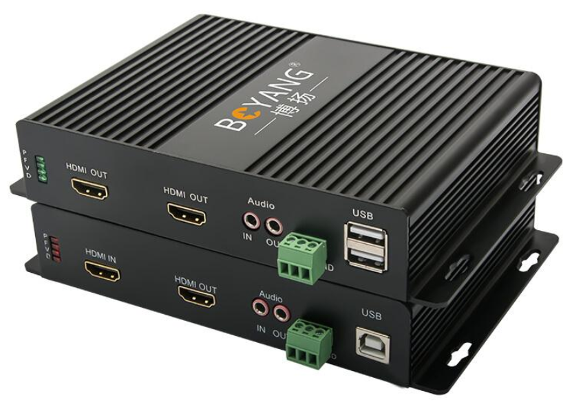 博扬 BOYANG BY-HDMI-L-1AA-232 HDMI光端机+环出+独立双向音频+232数据 非压缩光端机
